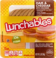 Lunchables, Ham & Cheddar With Crackers