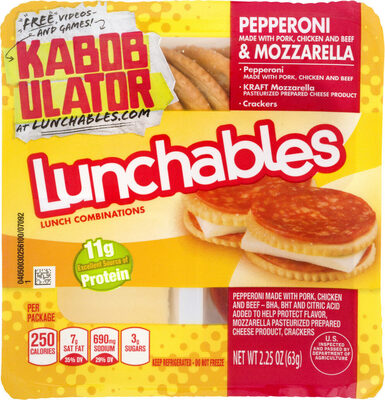 Lunchables lunch combinations pepperoni & mozzarella