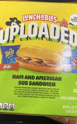 Ham and American Sub Sandwich