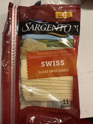 Sliced Swiss Natural Cheese