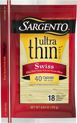 Swiss Ultra Thin Natural Cheese Slices