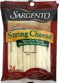 String Cheese Low Moisture Part-Skim Mozzarella Natural Cheese Snacks