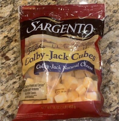COLBY-JACK NATURAL CHEESE CUBES SNACKS, COLBY-JACK