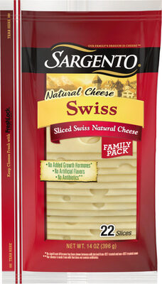 Sliced Swiss Natural Cheese