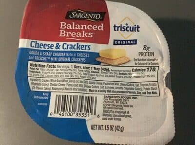 Gouda & Sharp Cheddar Natural Cheeses and Triscuit Mini Original Crackers