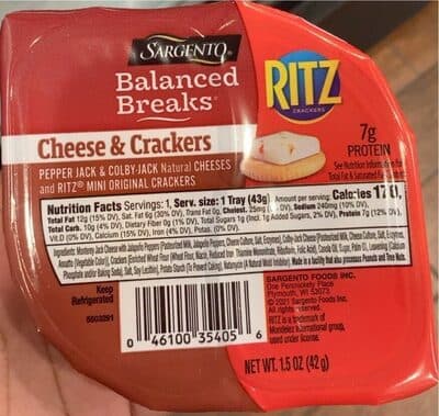 Sargento Balanced Breaks Cheese & Crackers