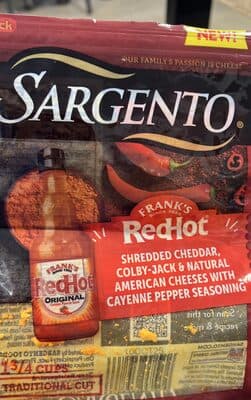 Franks Red Shredded Cheese