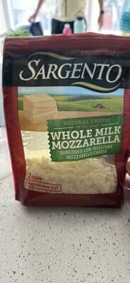Whole Milk Mozzarella Low Moisture Traditional Cut Shredded Natural Cheese