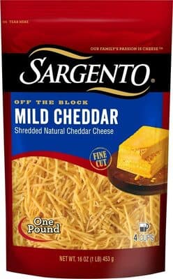 Mild Cheddar Fine Cut Shredded Natural Cheese