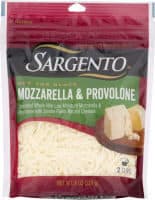 Mozzarella & Provolone Whole Milk Low Moisture Mozzarella, Provolone With Smoke Flavor Traditional Cut Shredded Natural Cheeses
