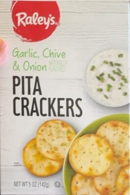 Garlic, Chive & Onion Flavored Pita Crackers