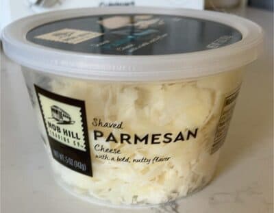 Shaved Parmesan Cheese With A Bold, Nutty Flavor
