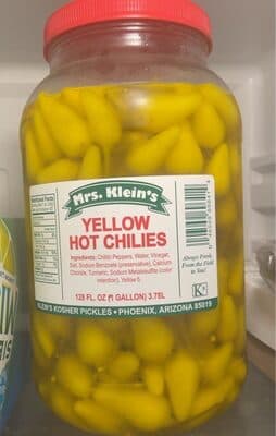 Yellow Hot Peppers