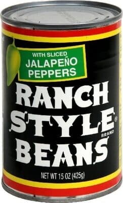 Beans With Sliced Jalapeno Peppers