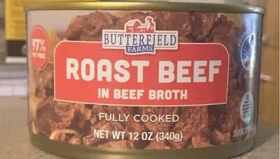 Roast beef in beef broth