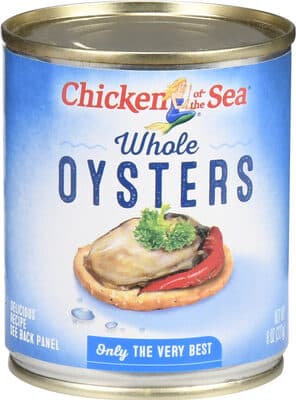 CHICKEN OF THE SEA, WHOLE OYSTERS