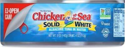 Solid White Albacore Tuna In Water