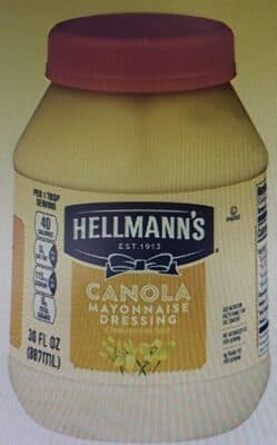 Canola Mayonnaise Dressing