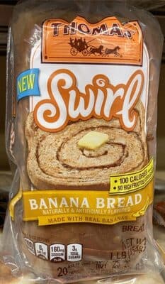 Banana Flavored Swirl Bread