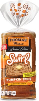 Pumpkin Spice Flavored Swirl Bread