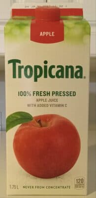 100% Fresh Pressed Apple Juice with Added Vitamin C