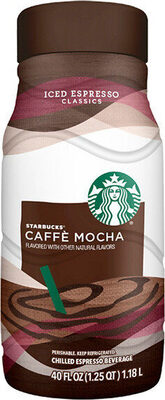 Caffe Mocha Flavored Chilled Iced Espresso Beverage
