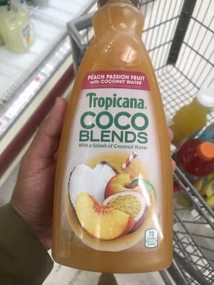 Peach Passion Fruit With Coconut Water Flavored Drink