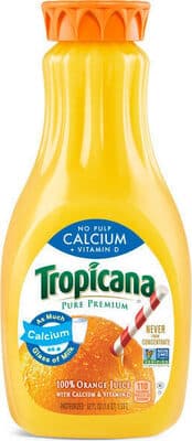 100% Orange No Pulp Juice With Calcium & Vitamin D