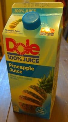 100% Pineapple Juice From Concentrate With Vitamin C