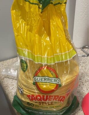 Taqueria Style Mini Yellow Corn Tortillas