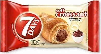 Soft Croissant with Chocolate Cream Filling