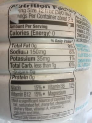POWERADE ZERO, ZERO CALORIE SPORTS DRINK