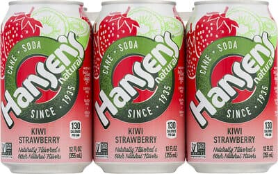 Hansen's Natural, Natural Soda, Kiwi Strawberry