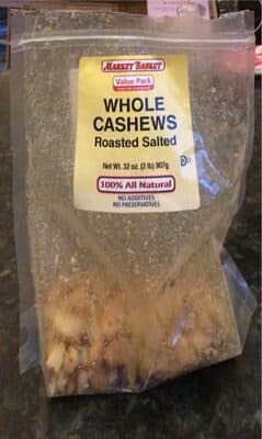 Roasted Salted Whole Cashews