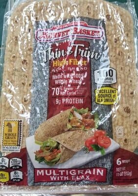 High fiber flatbread