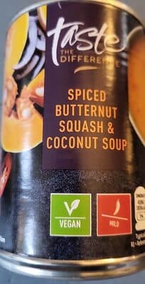 Taste the difference Spiced Butternut Squash and coconut soup