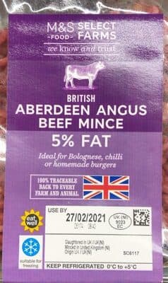 Aberdeen Angus Beef Mince 5% Fat