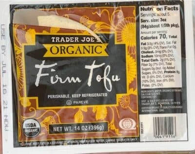 Organic Firm Tofu