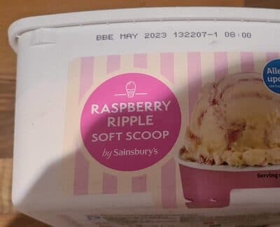 Raspberry Ripple Soft Scoop