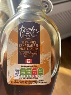 Pure Canadian Red Maple Syrup