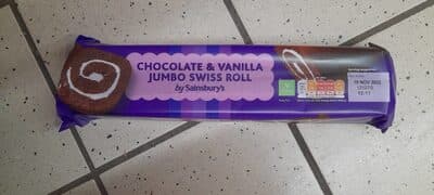 Chocolate and Vanilla Jumbo Swiss Roll