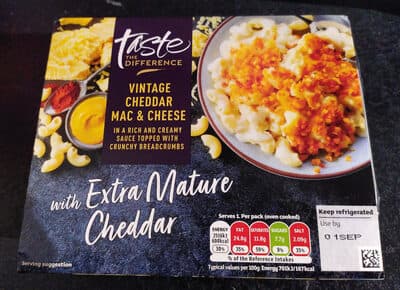 Taste the Difference Vintage Cheddar Mac and Cheese