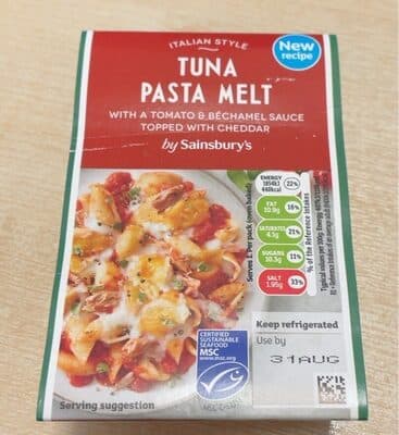 Tuna pasta melt