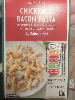 Chicken & bacon pasta