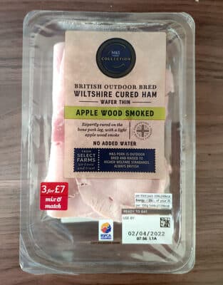 Wiltshire cured apple wood smoked ham