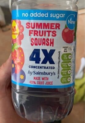 Summer fruits squash
