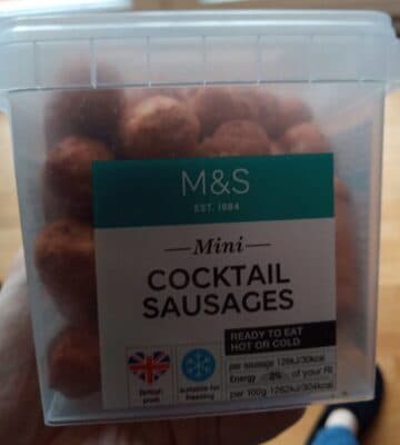 Mini cocktail sausages