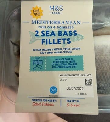 Sea bass fillets