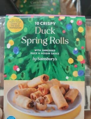 Duck spring rolls