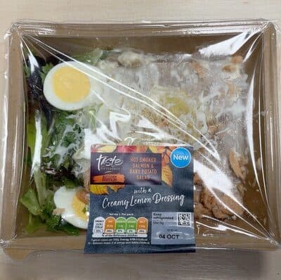 Hot smoked salmon& Baby potato salad